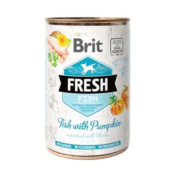 Lata Fresh Fish With Pumpkin 400 G Brit
