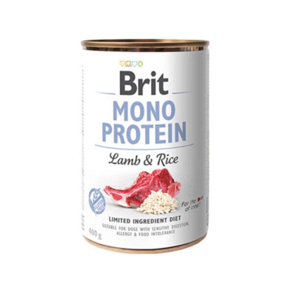 Lata Mono Protein Lamb & Rice 400 Gr Brit