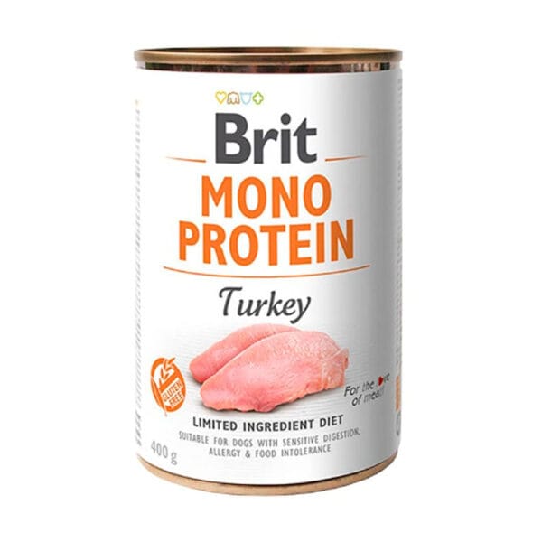 Lata Mono Protein Turkey 400 G Brit