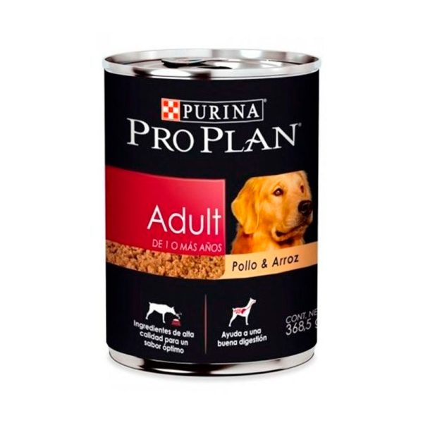 Lata Pollo Arroz Perro Adulto 368 G Pro Plan