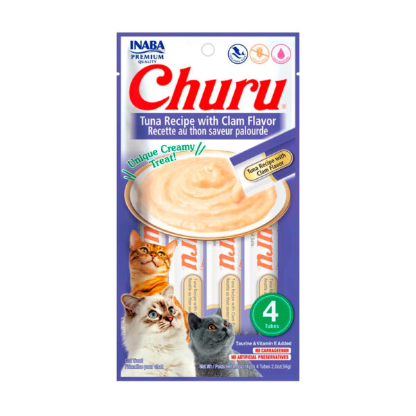 Churu Gato Atún Con Almeja 4 Tubos