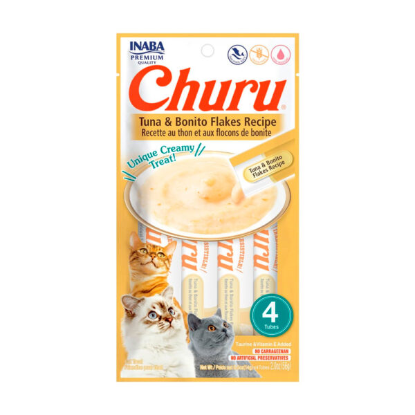 Churu Gato Atún Con Hojuelas De Bonito 4 Tubos