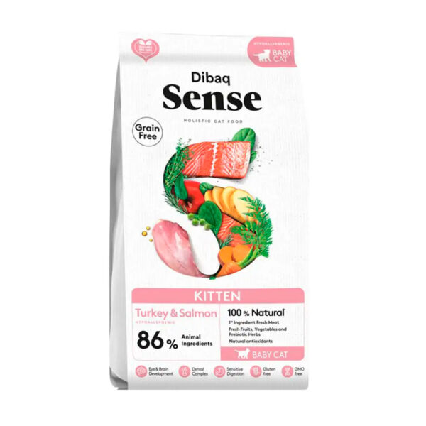 Sense Gato Kitten Pavo Y Salmón 1.5 Kg
