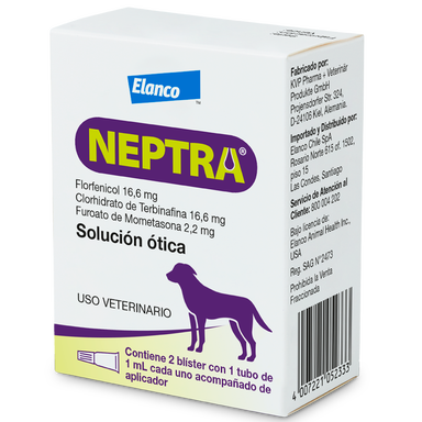 Neptra Solución Otica 2 Pipetas 1 ML